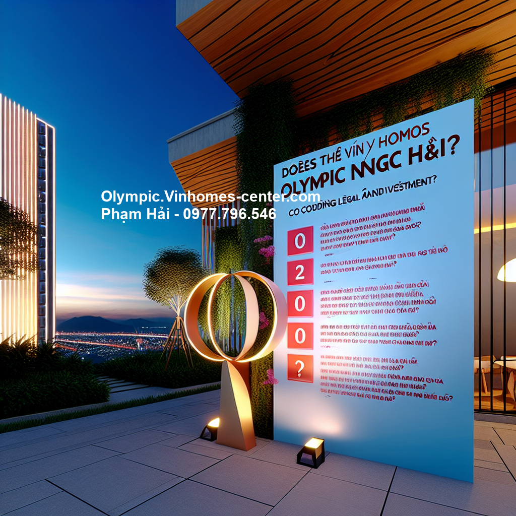 Dự án Vinhomes Olympic có sổ đỏ không - hình ảnh minh họa dự án