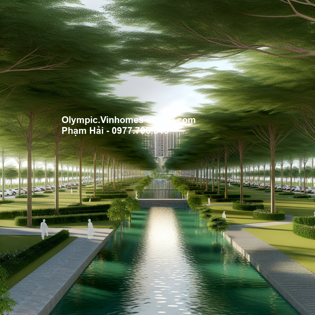 Hồ điều hòa Vinhomes Olympic - hình ảnh minh họa dự án