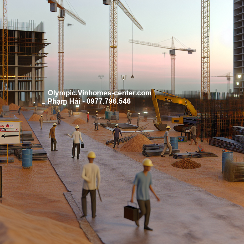 Tiến độ Vinhomes Olympic - hình ảnh minh họa dự án