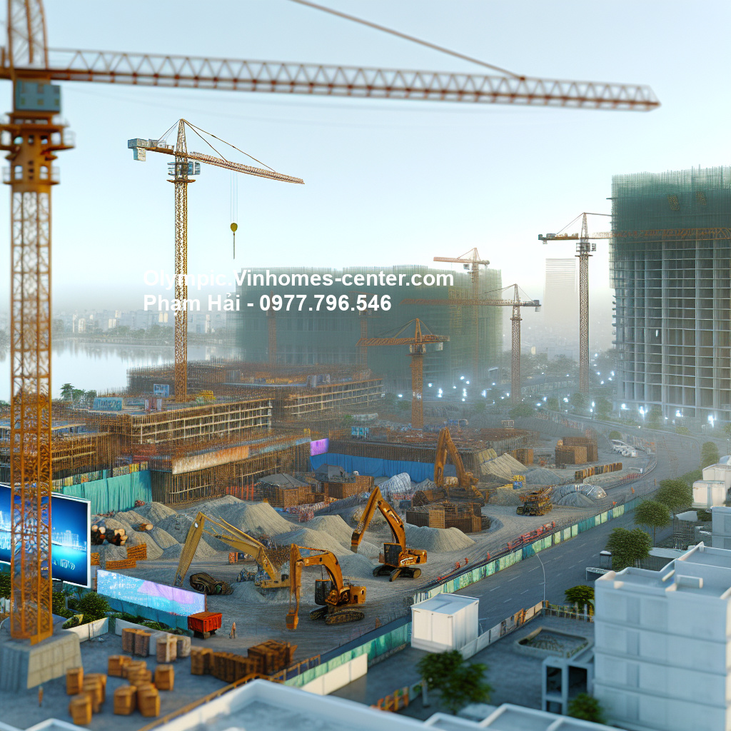 Tiến độ phân khu Vinhomes Olympic - hình ảnh minh họa dự án