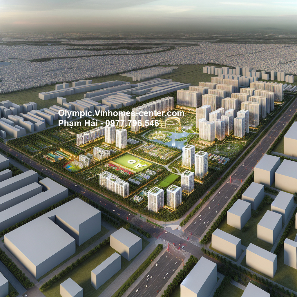 Tổng mặt bằng Vinhomes Olympic - hình ảnh minh họa dự án