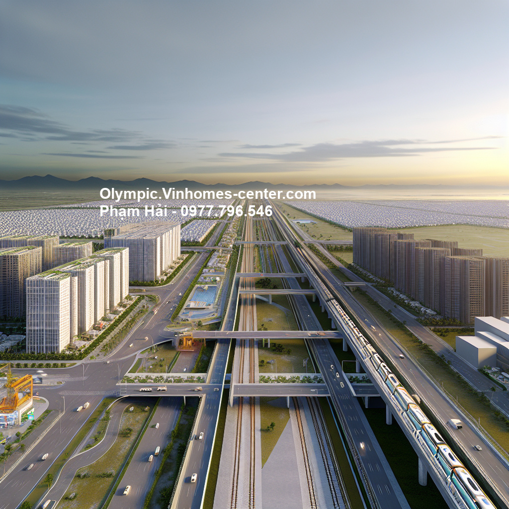 Vành đai 4 qua Vinhomes Olympic - hình ảnh minh họa dự án