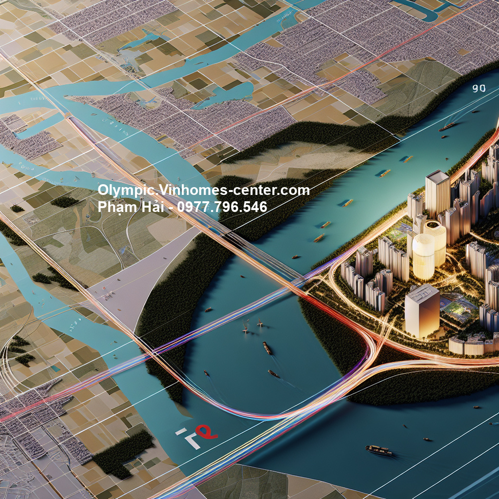 Địa thế vàng Vinhomes Olympic - hình ảnh minh họa dự án