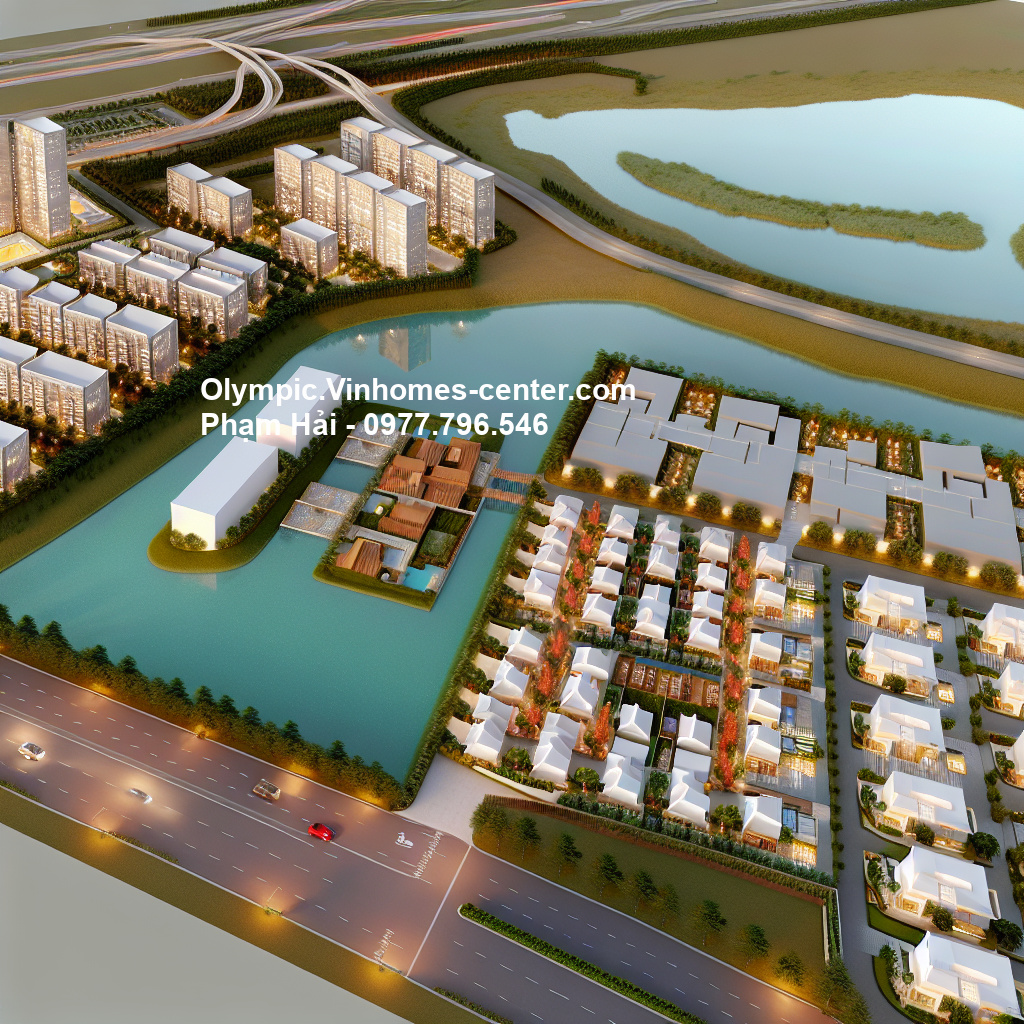mặt bằng tổng thể Vinhomes Olympic - hình ảnh minh họa dự án