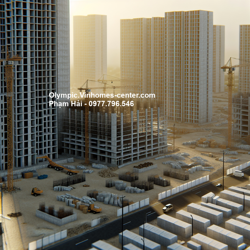 tiến độ Vinhomes Olympic - hình ảnh minh họa dự án