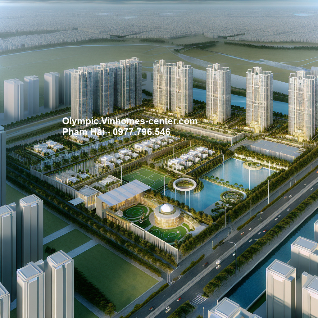 Diện tích phân khu Vinhomes Olympic - hình ảnh minh họa dự án