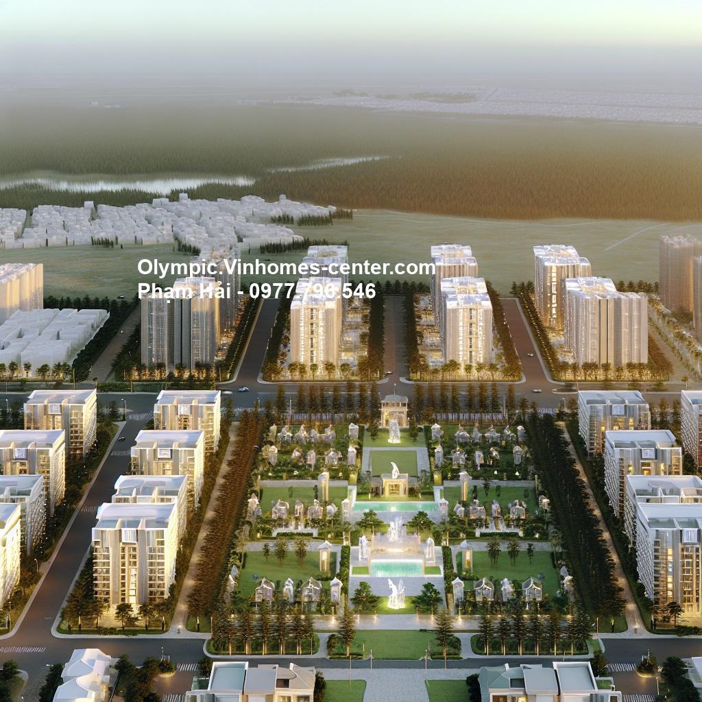 Ranh giới phân khu Vinhomes Olympic - hình ảnh minh họa dự án