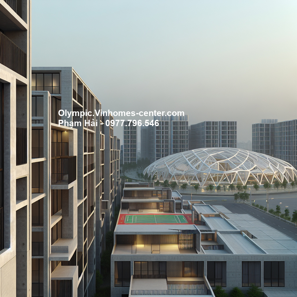 Thiết kế cảnh quan Vinhomes Olympic - hình ảnh minh họa dự án