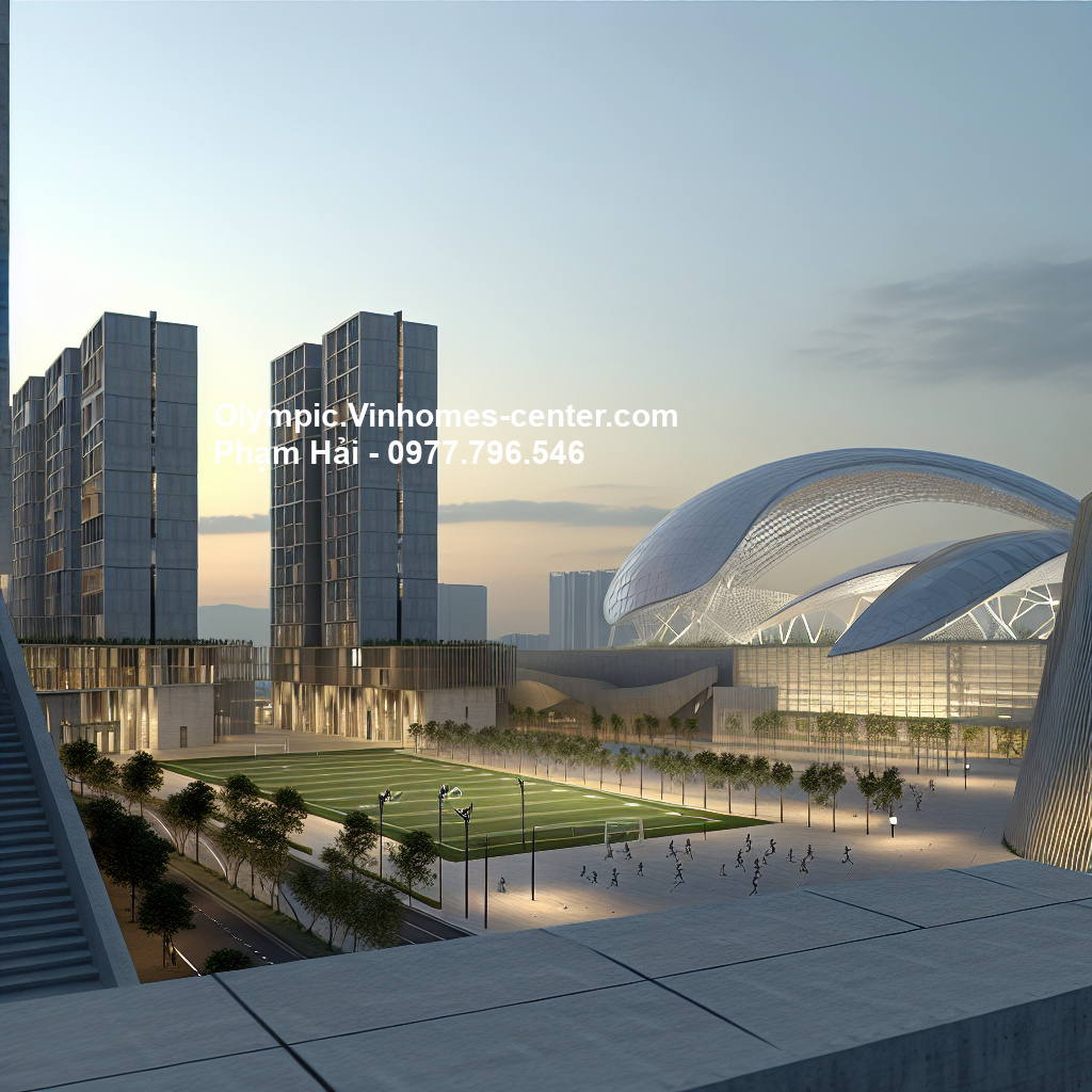 Thiết kế cảnh quan Vinhomes Olympic - hình ảnh minh họa dự án