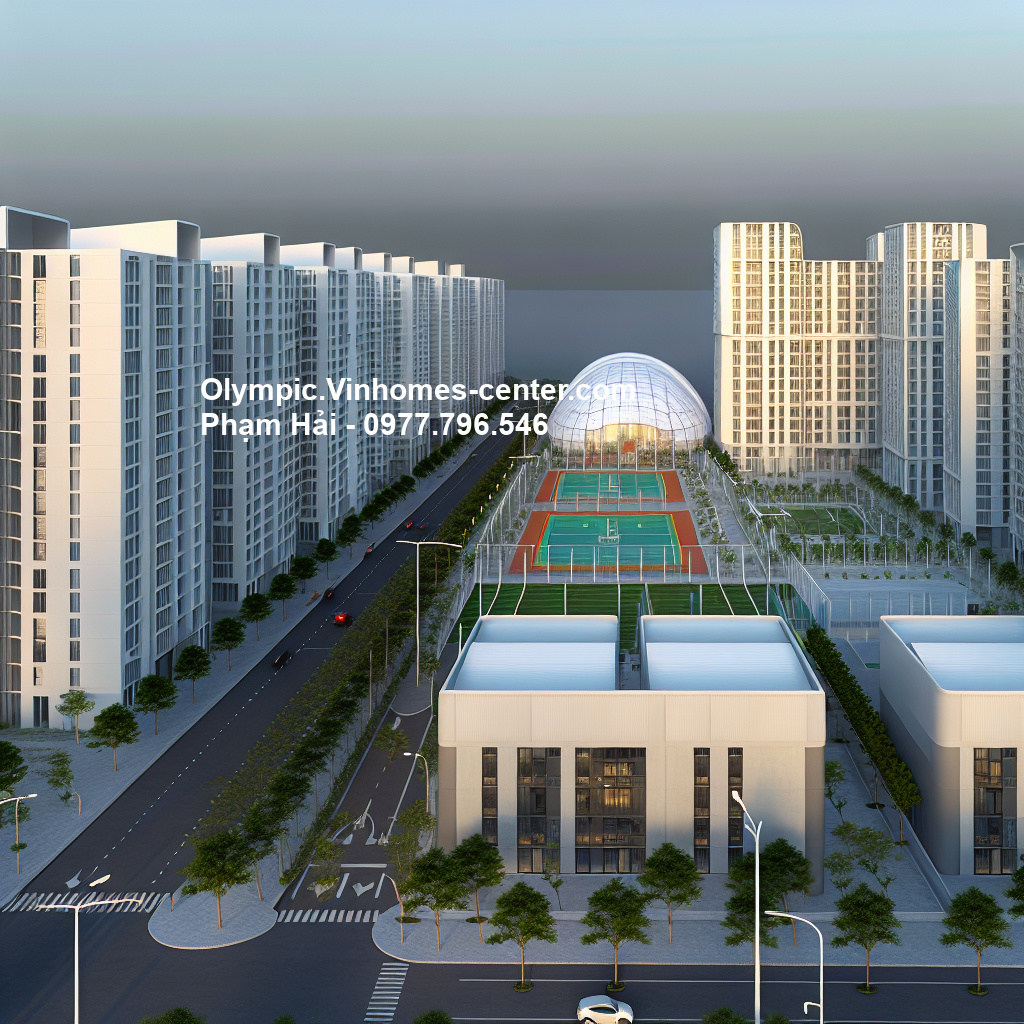 Thiết kế cảnh quan Vinhomes Olympic - hình ảnh minh họa dự án