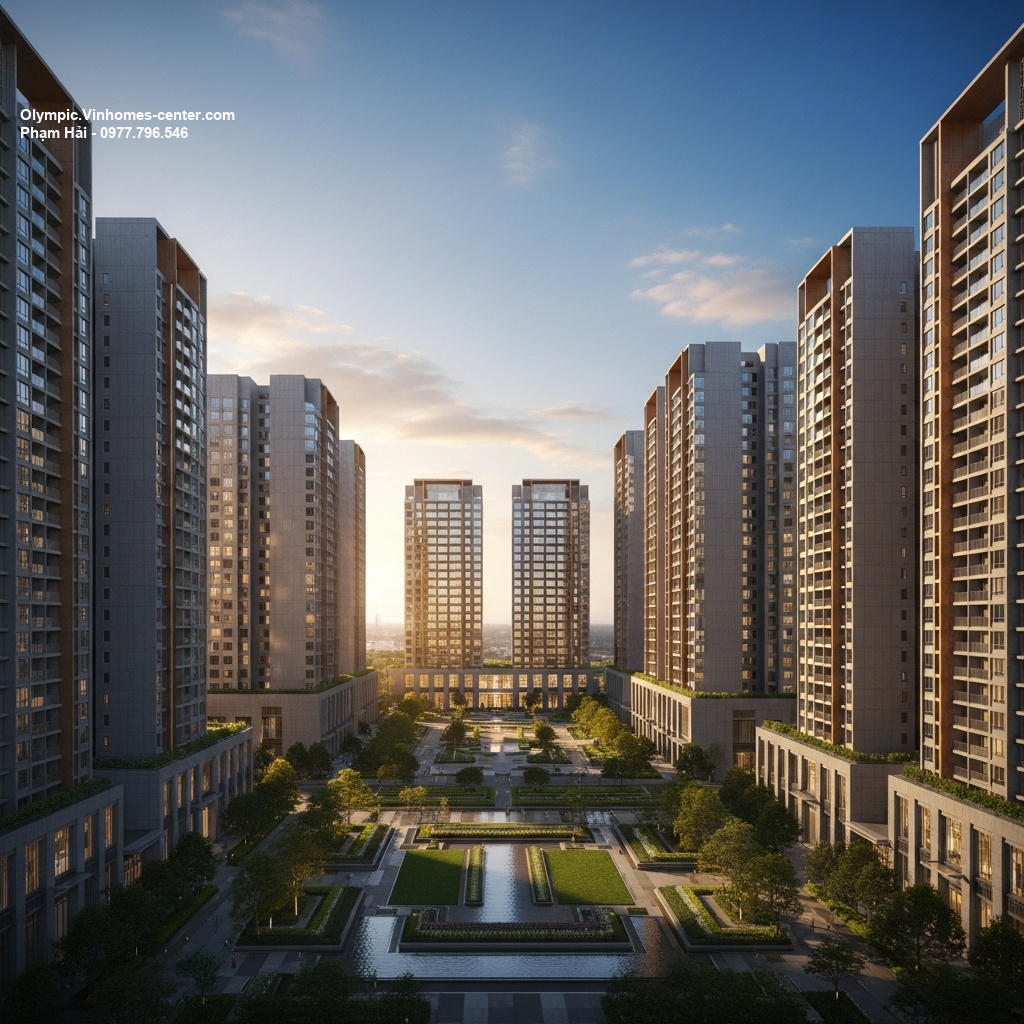 Thiết kế cảnh quan Vinhomes Olympic - hình ảnh minh họa dự án