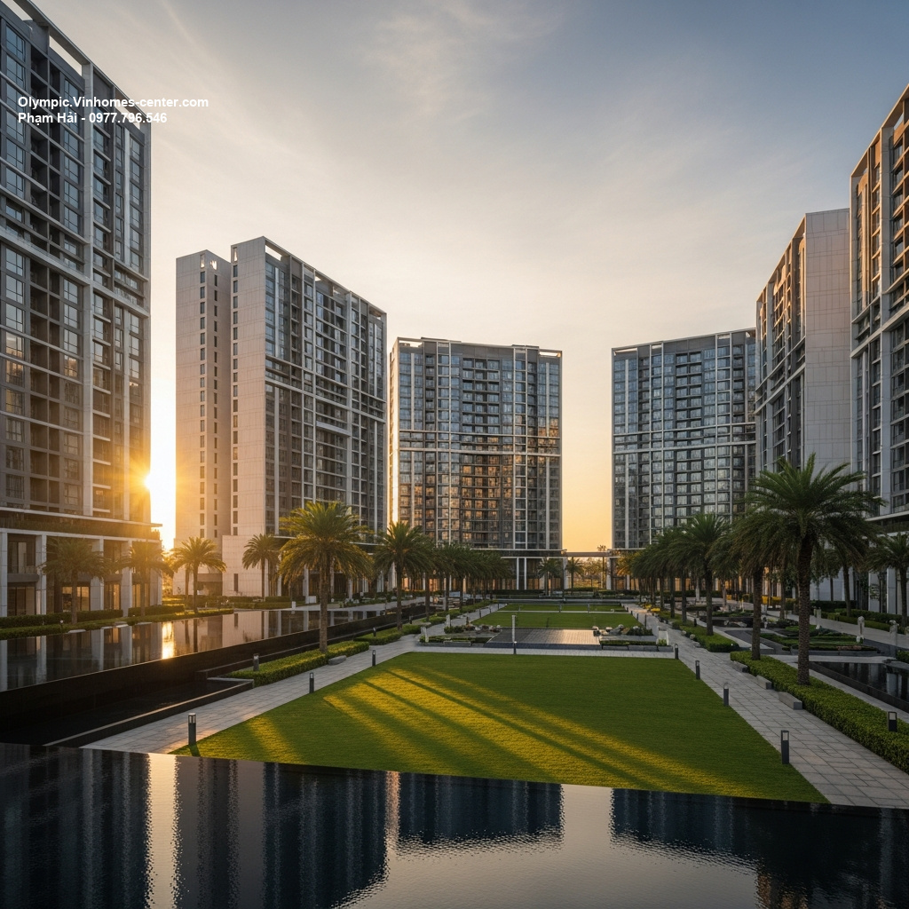 Thiết kế cảnh quan Vinhomes Olympic - hình ảnh minh họa dự án
