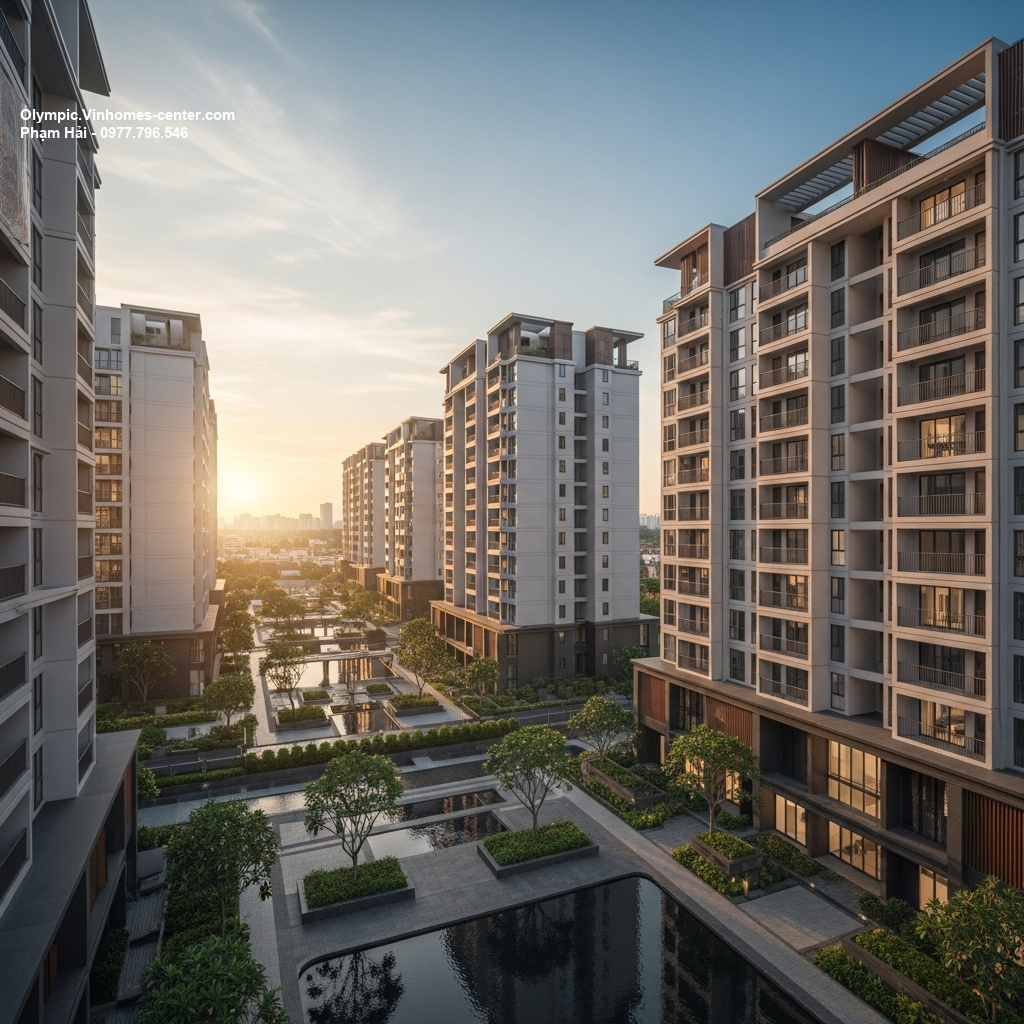Thiết kế cảnh quan Vinhomes Olympic - hình ảnh minh họa dự án