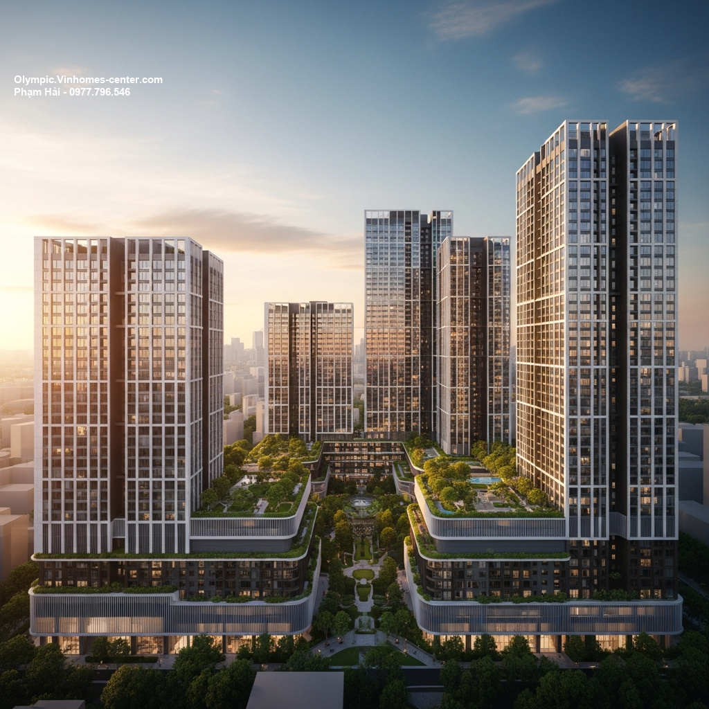 Thiết kế cảnh quan Vinhomes Olympic - hình ảnh minh họa dự án