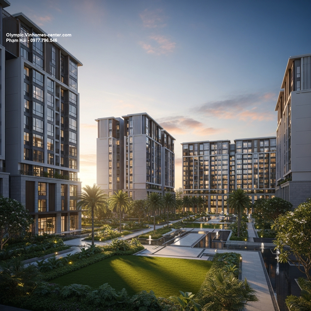 Thiết kế cảnh quan Vinhomes Olympic - hình ảnh minh họa dự án