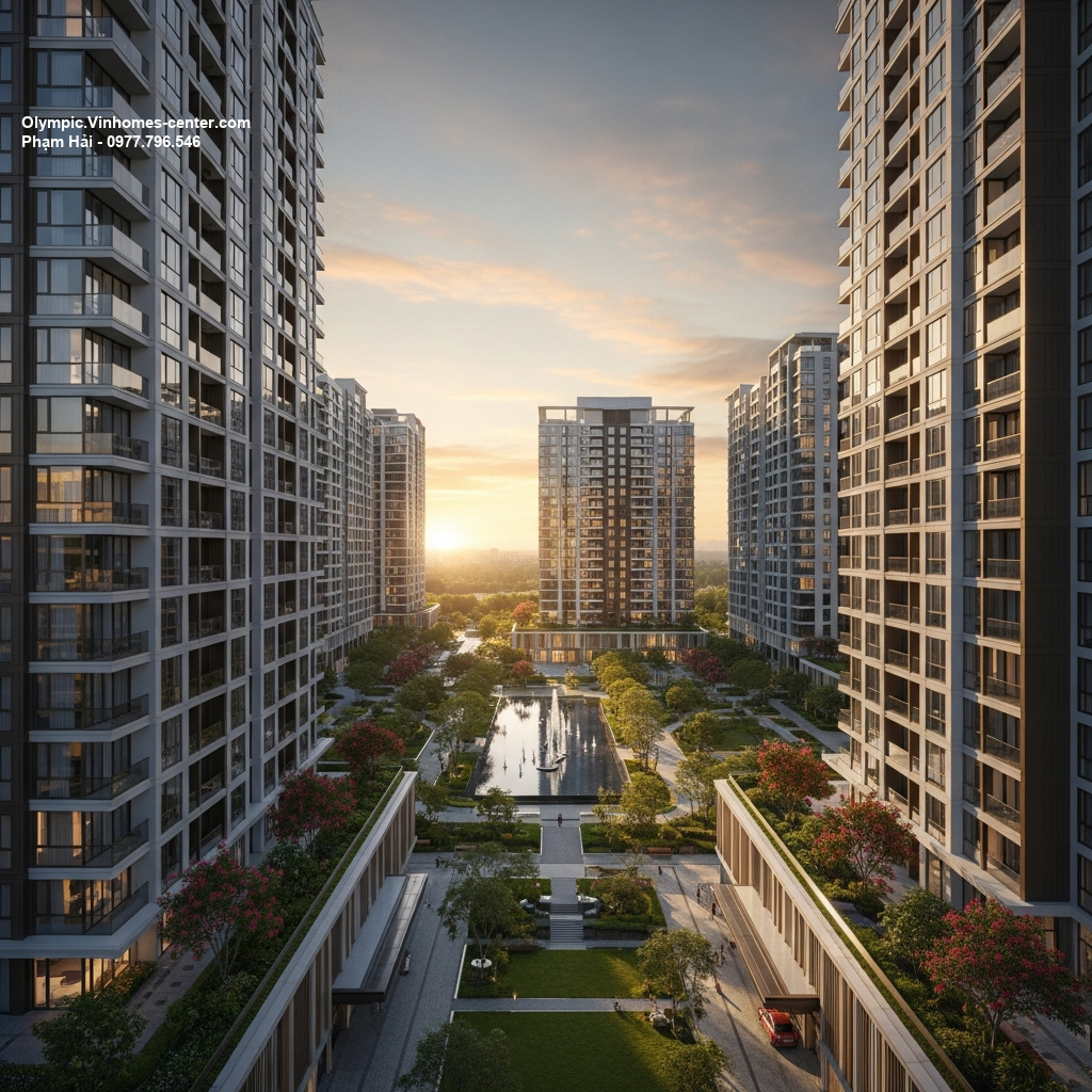 Thiết kế cảnh quan Vinhomes Olympic - hình ảnh minh họa dự án