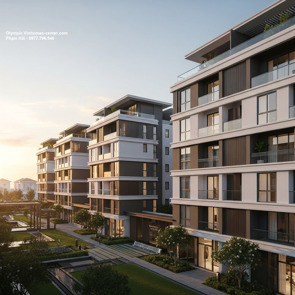 Thiết kế cảnh quan Vinhomes Olympic - hình ảnh minh họa dự án