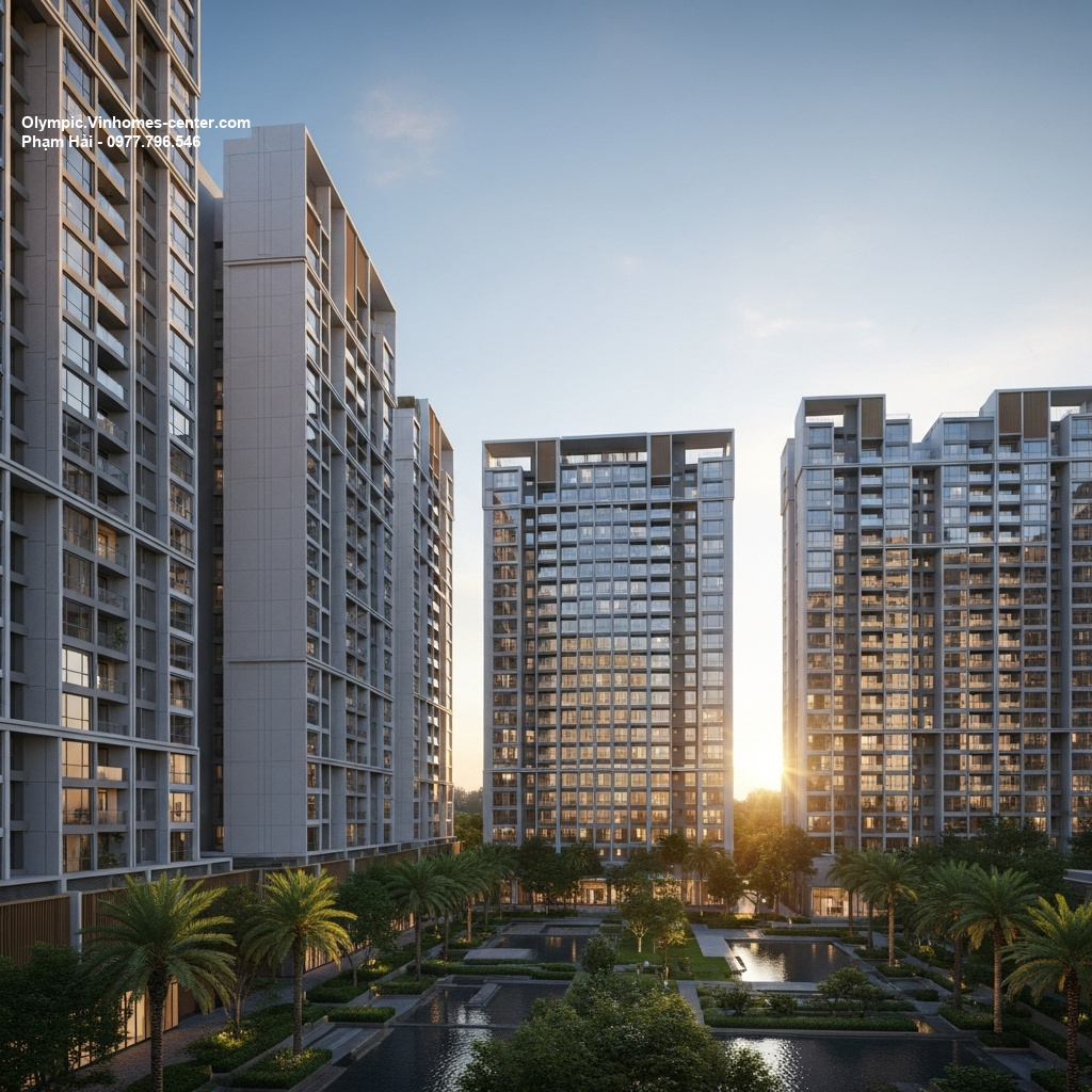 Thiết kế cảnh quan Vinhomes Olympic - hình ảnh minh họa dự án