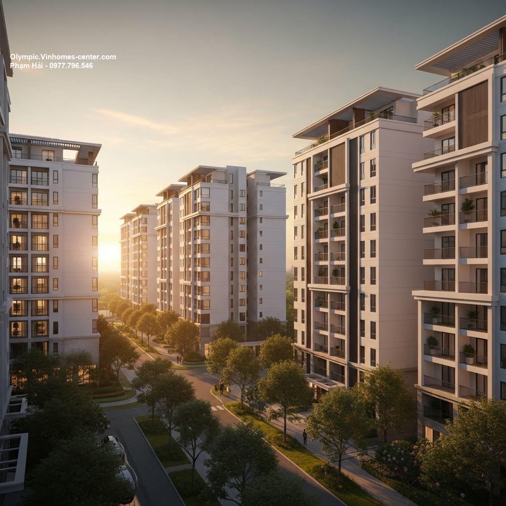 Thiết kế cảnh quan Vinhomes Olympic - hình ảnh minh họa dự án