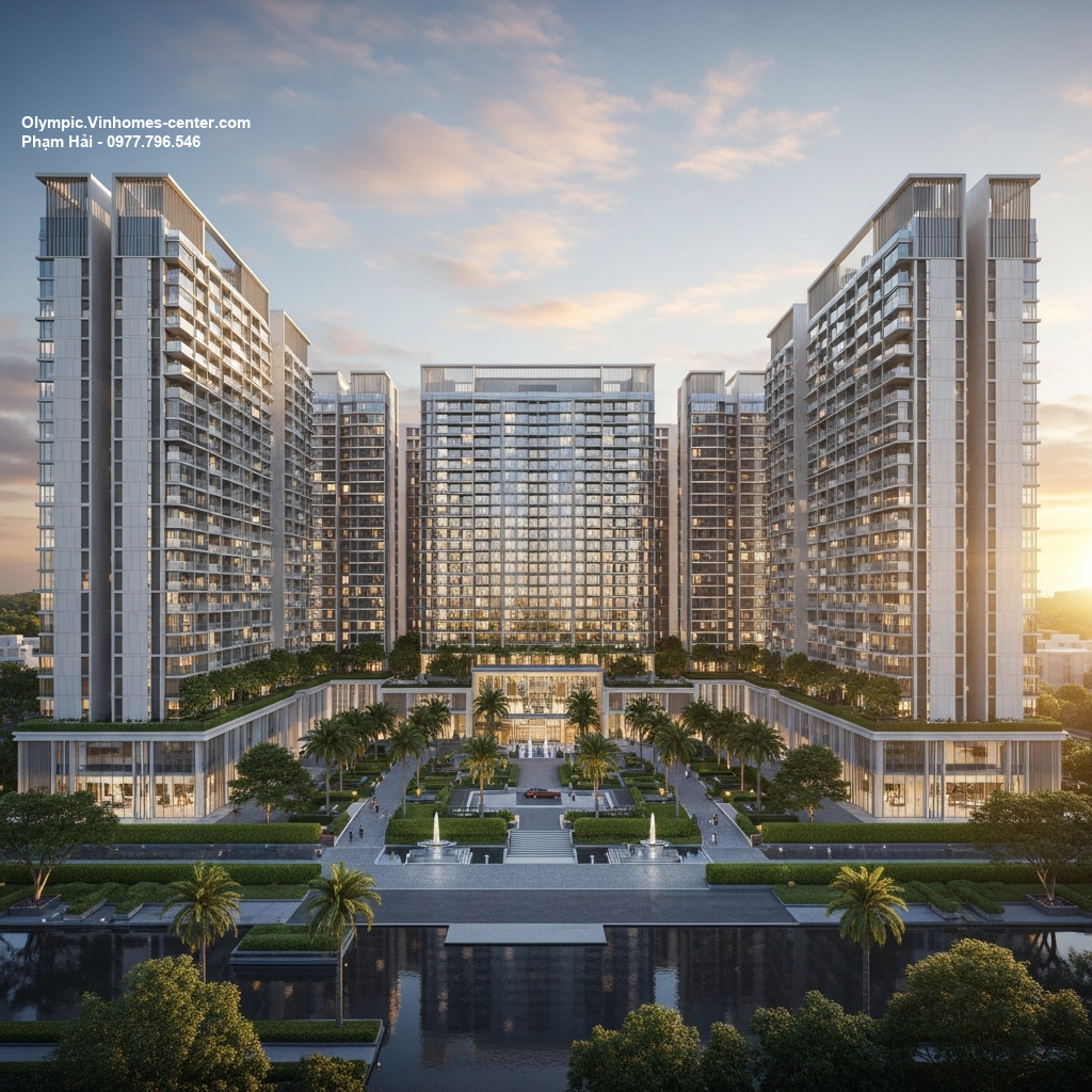 Thiết kế cảnh quan Vinhomes Olympic - hình ảnh minh họa dự án