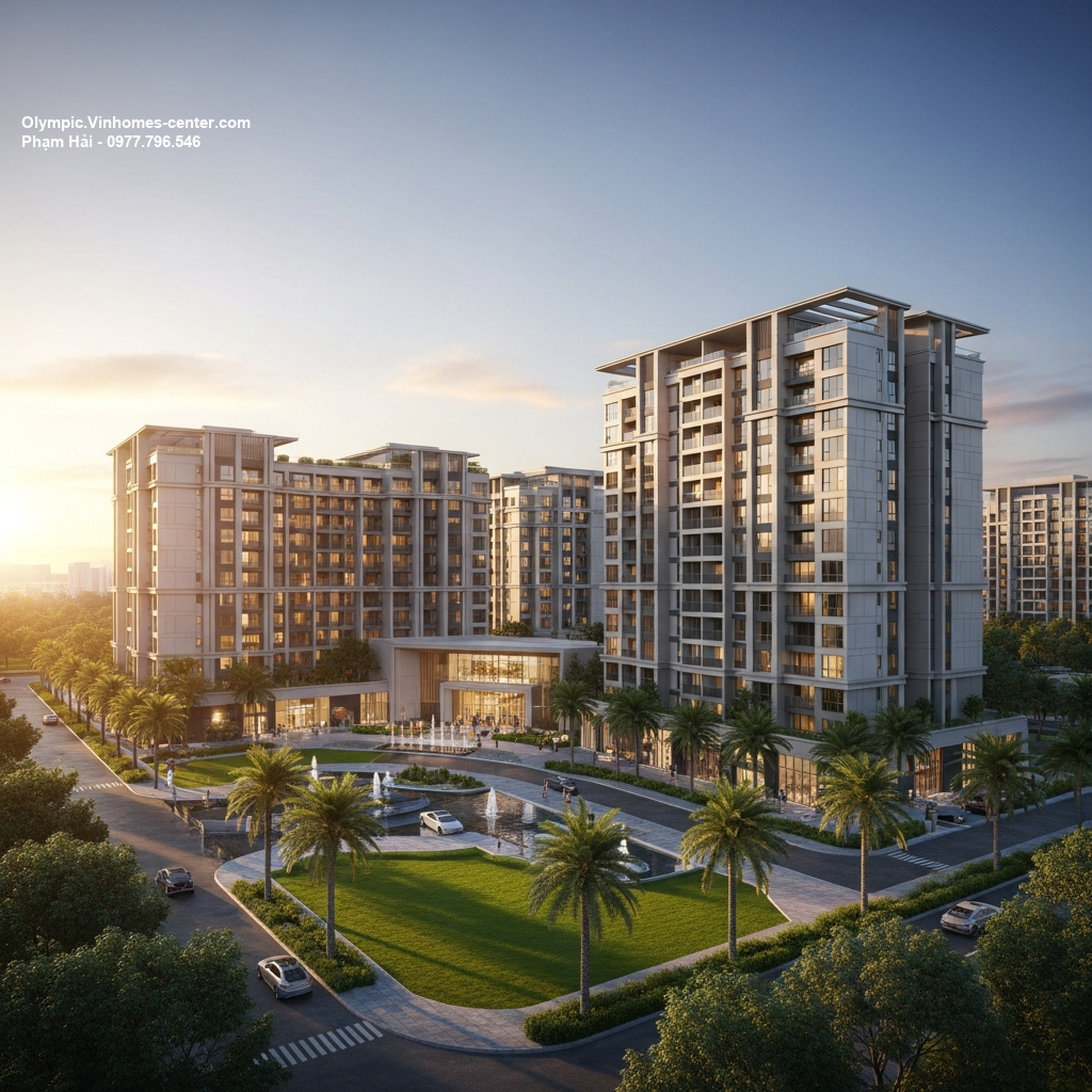 Thiết kế cảnh quan Vinhomes Olympic - hình ảnh minh họa dự án