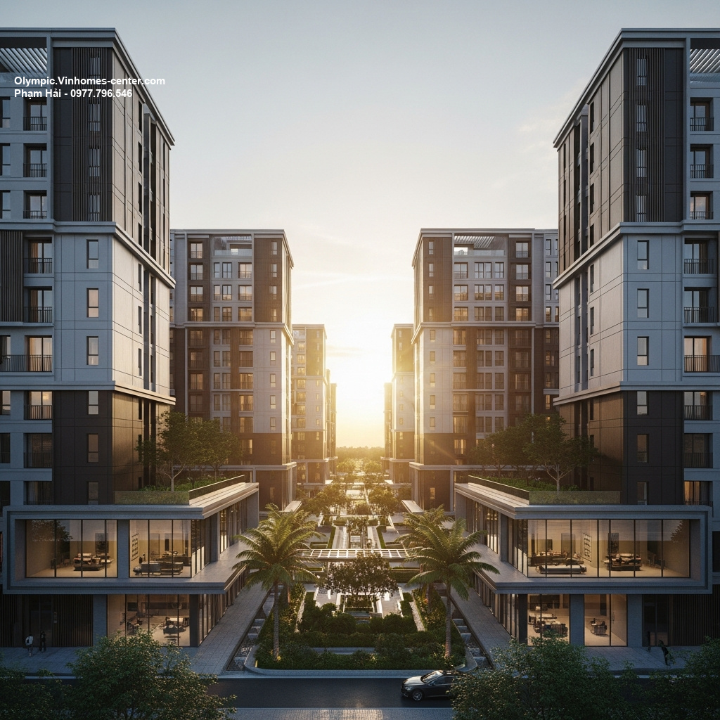 Thiết kế cảnh quan Vinhomes Olympic - hình ảnh minh họa dự án