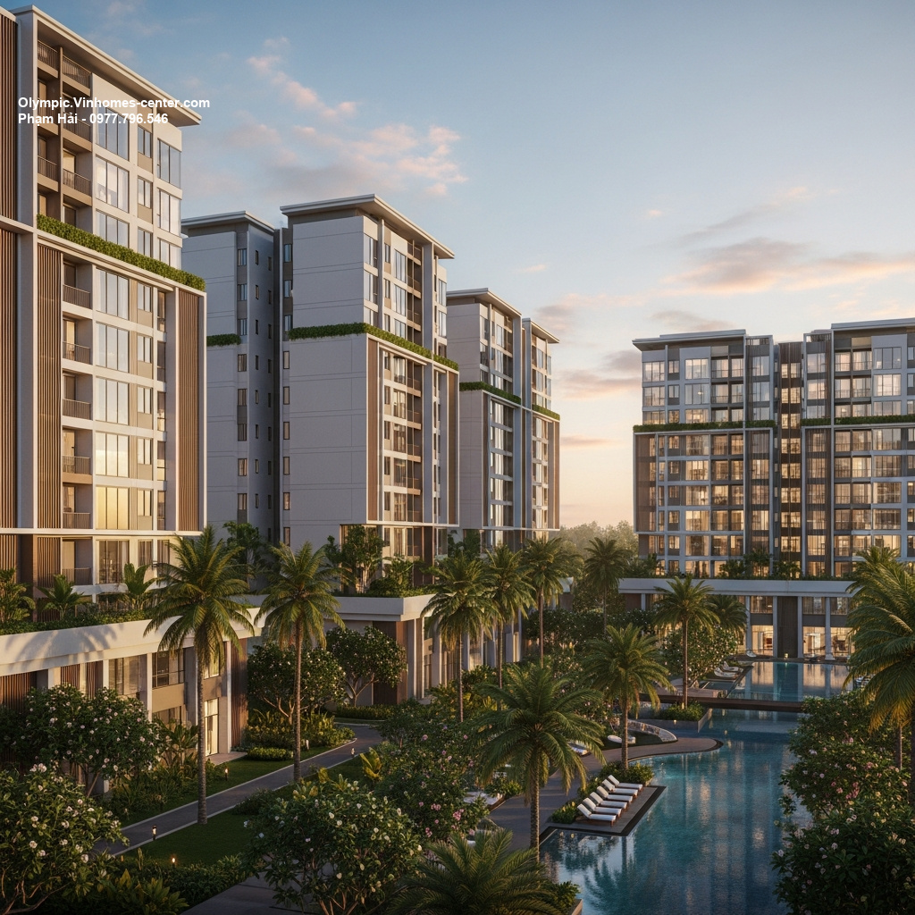Thiết kế cảnh quan Vinhomes Olympic - hình ảnh minh họa dự án
