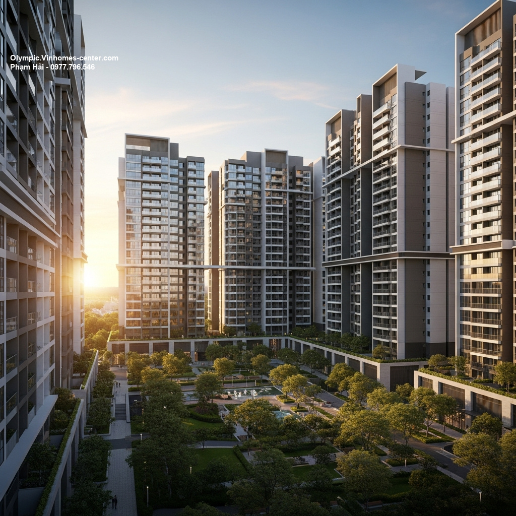 Thiết kế cảnh quan Vinhomes Olympic - hình ảnh minh họa dự án