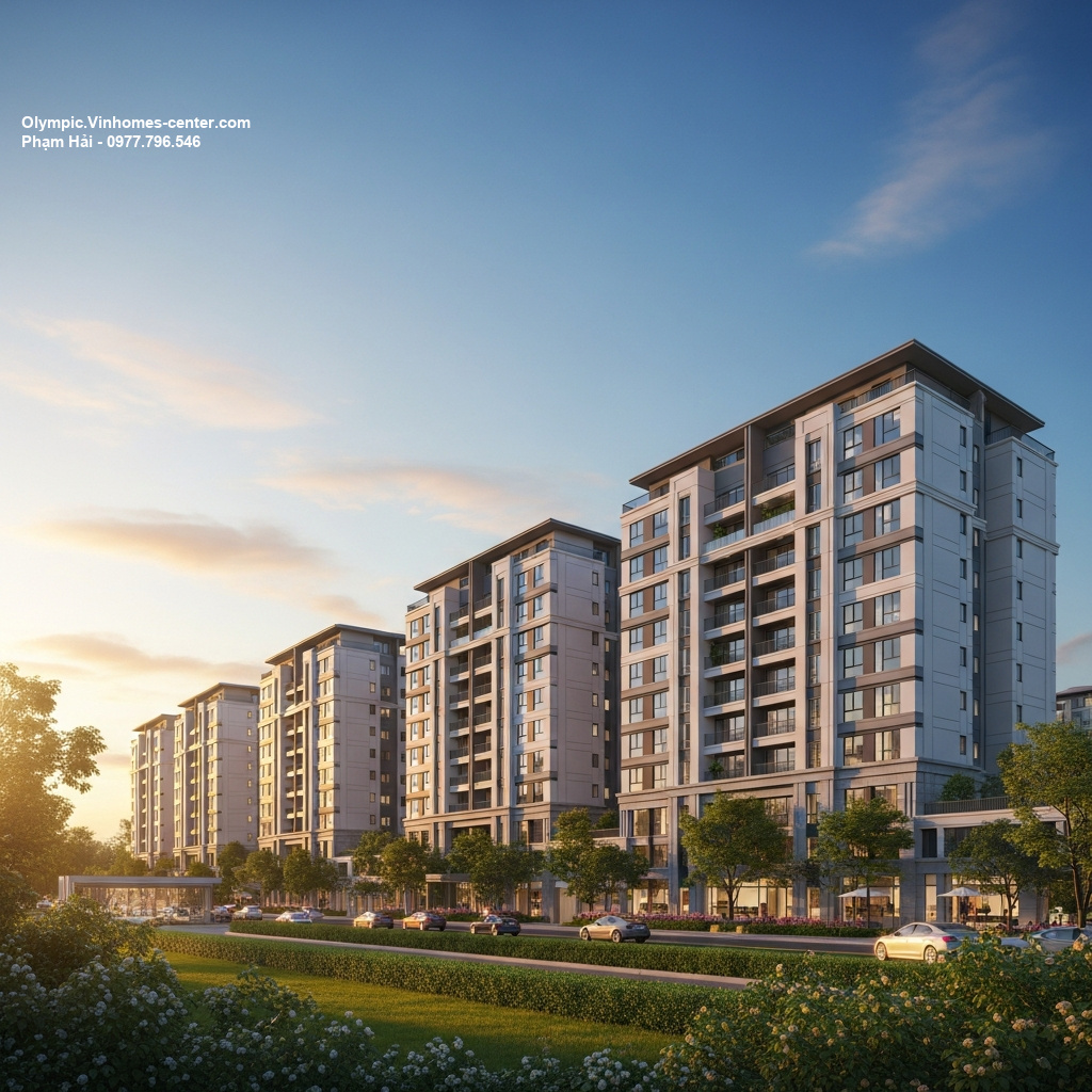 Thiết kế cảnh quan Vinhomes Olympic - hình ảnh minh họa dự án