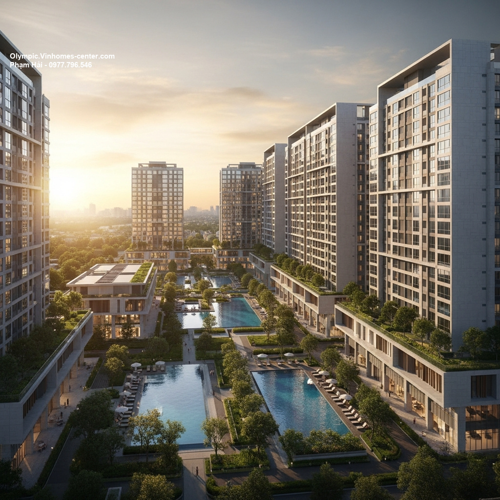 Thiết kế cảnh quan Vinhomes Olympic - hình ảnh minh họa dự án
