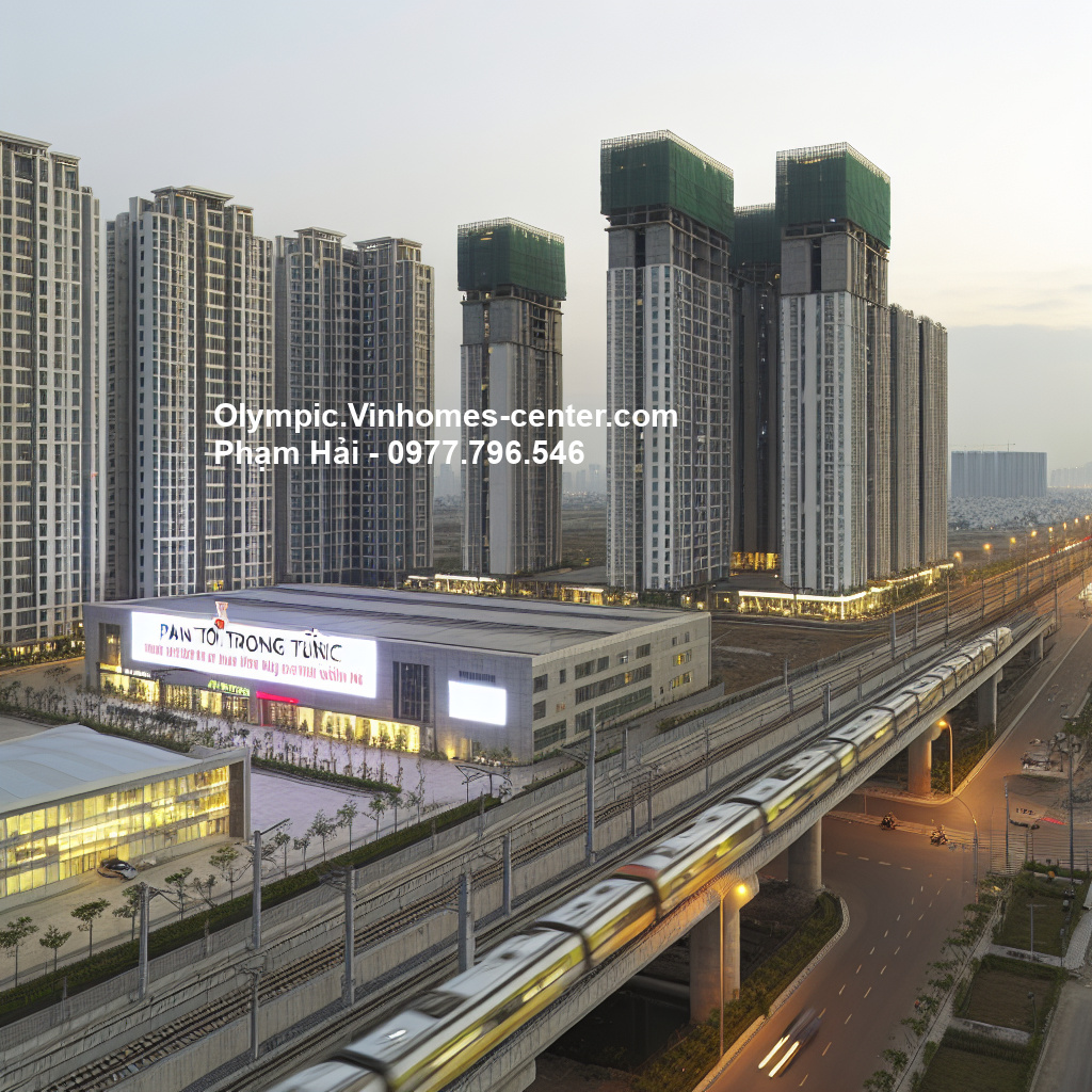 Tuyến đường sắt Ngọc Hồi gần Vinhomes Olympic - hình ảnh minh họa dự án