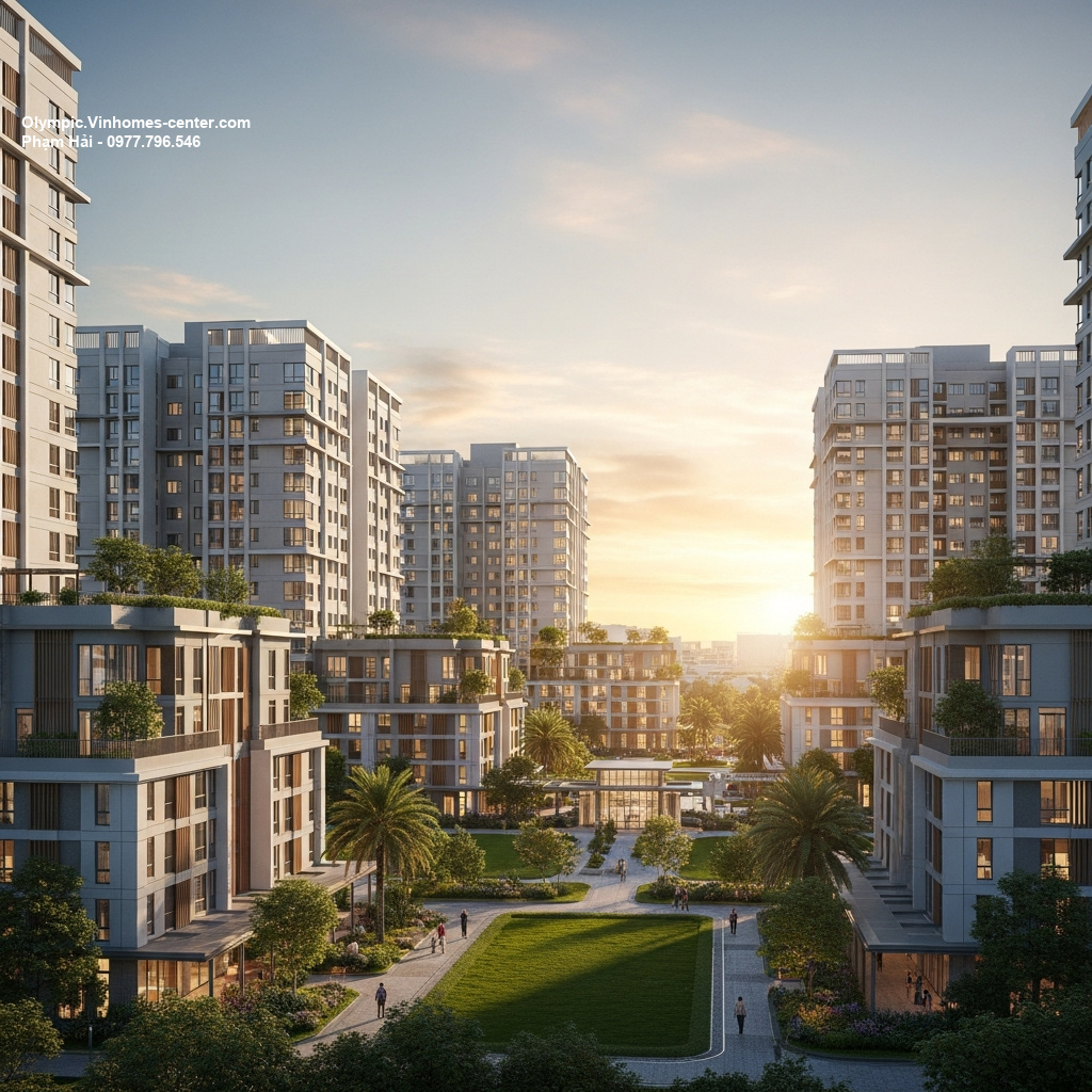 Bệnh viện trong khu đô thị Vinhomes Olympic - hình ảnh minh họa dự án