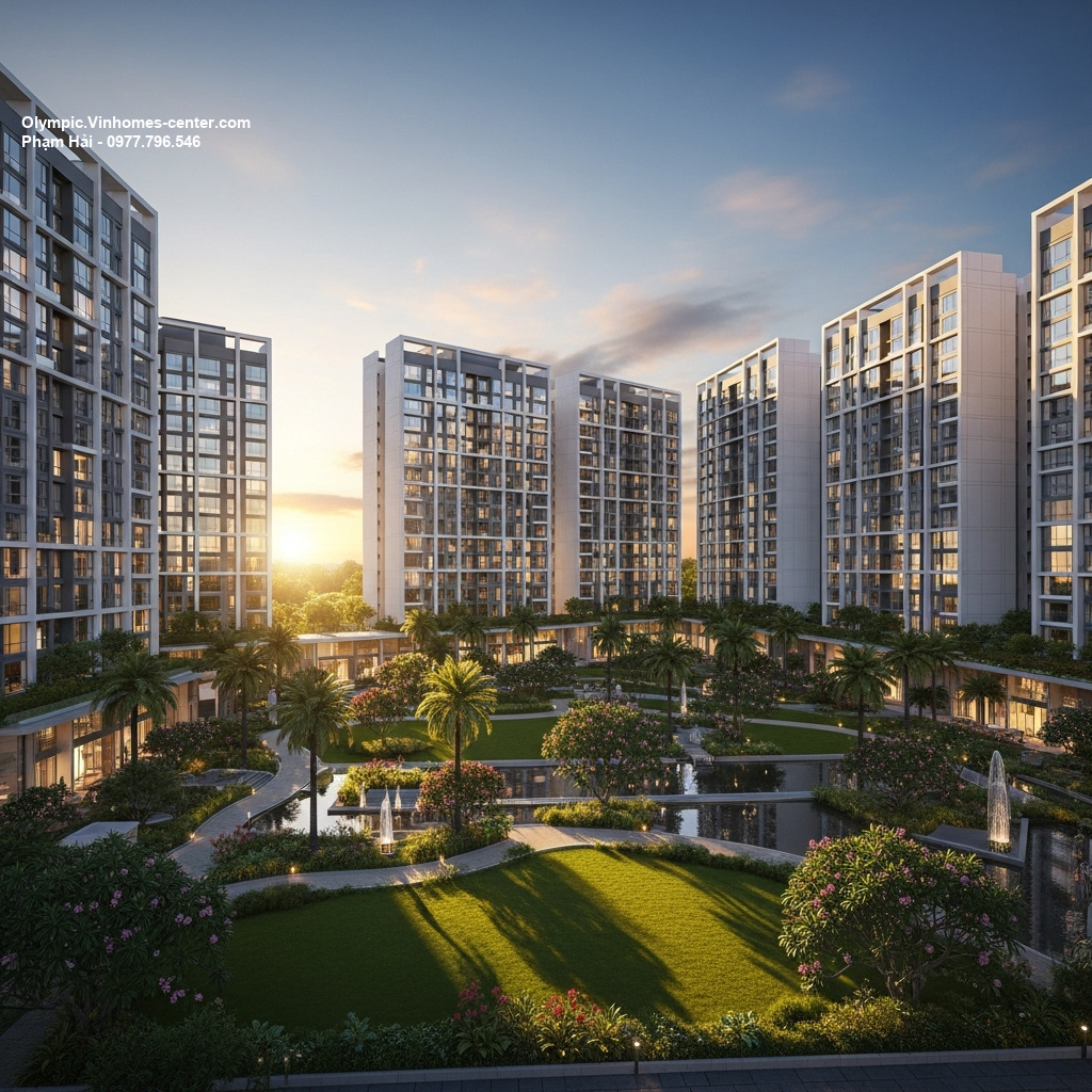 Thiết kế cảnh quan Vinhomes Olympic - hình ảnh minh họa dự án