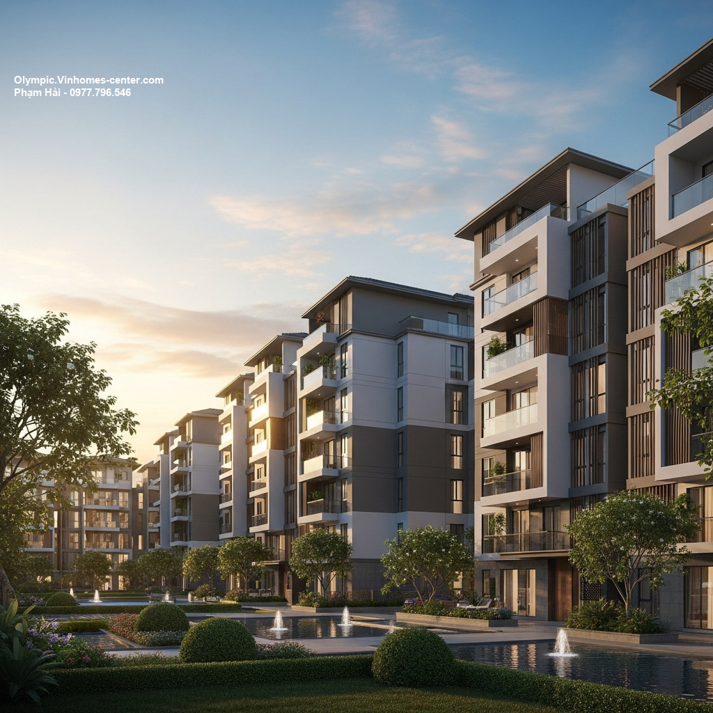 Thiết kế cảnh quan Vinhomes Olympic - hình ảnh minh họa dự án