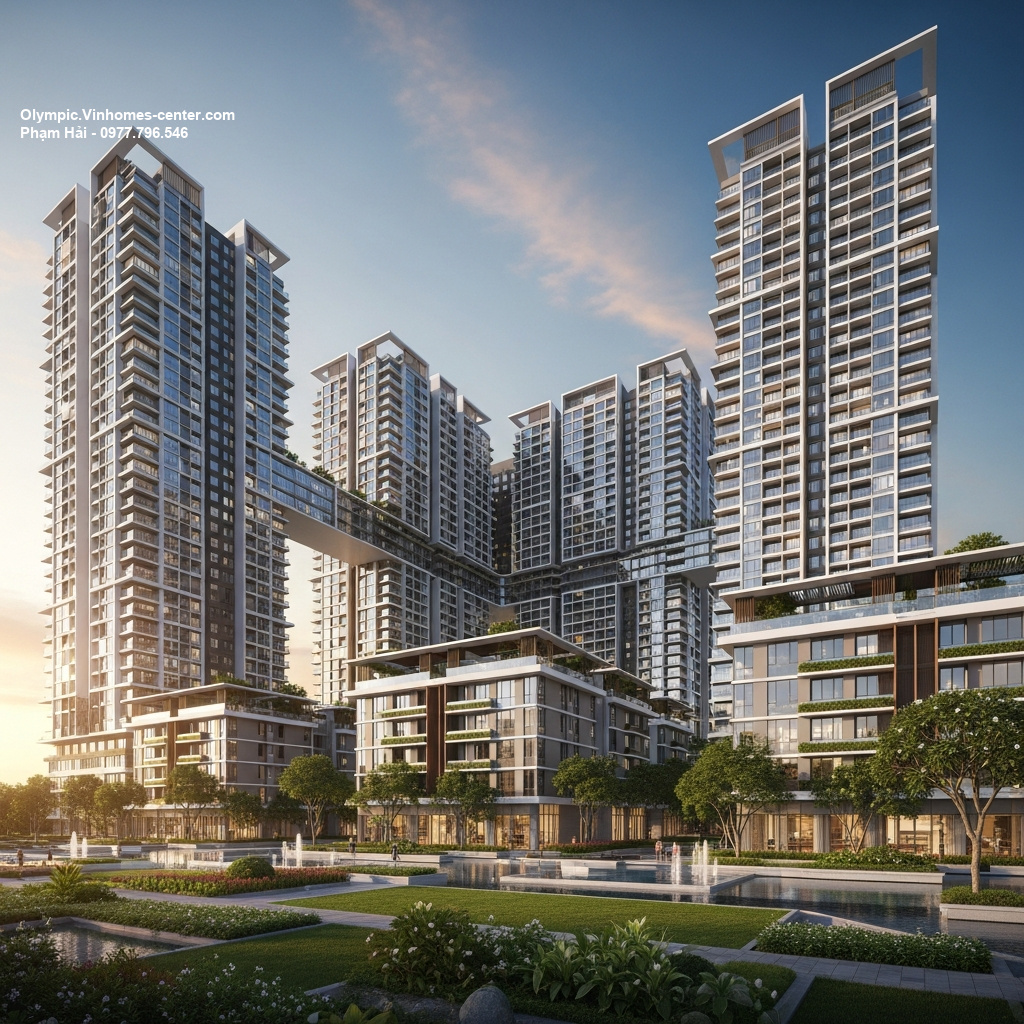 Thiết kế cảnh quan Vinhomes Olympic - hình ảnh minh họa dự án