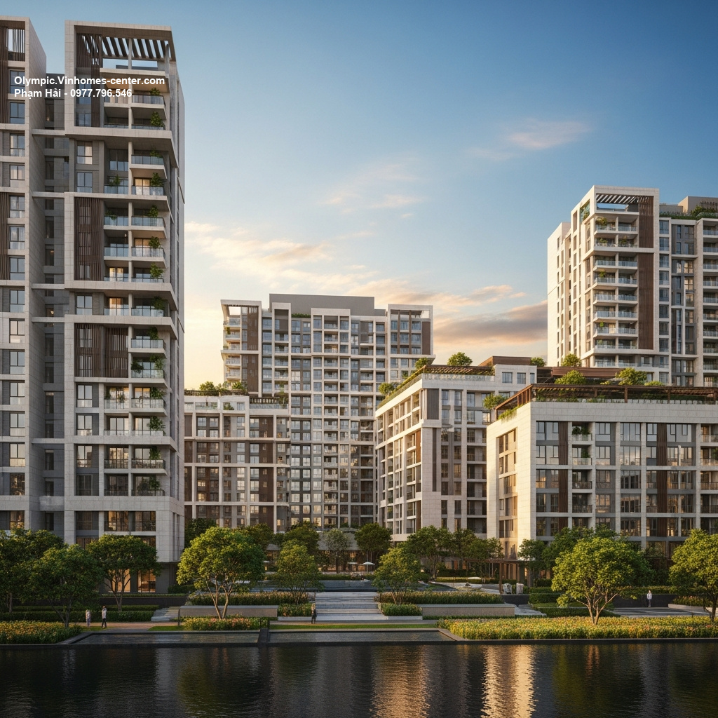 Thiết kế cảnh quan Vinhomes Olympic - hình ảnh minh họa dự án
