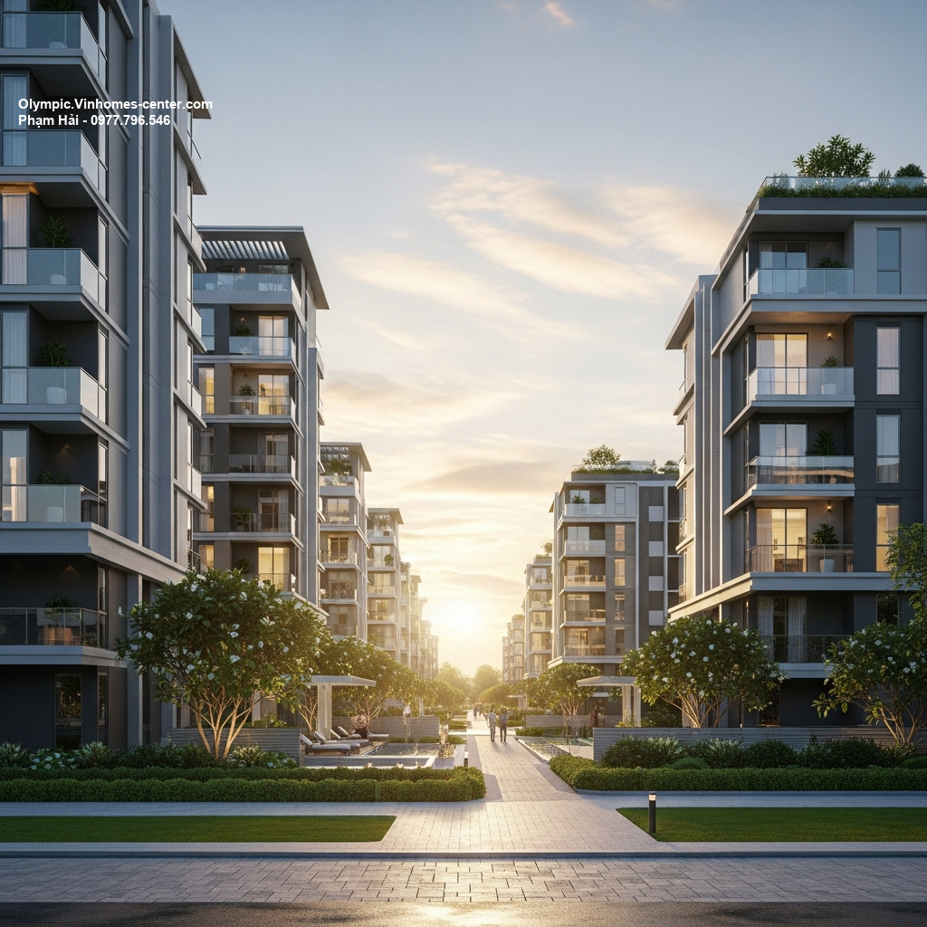 Thiết kế cảnh quan Vinhomes Olympic - hình ảnh minh họa dự án