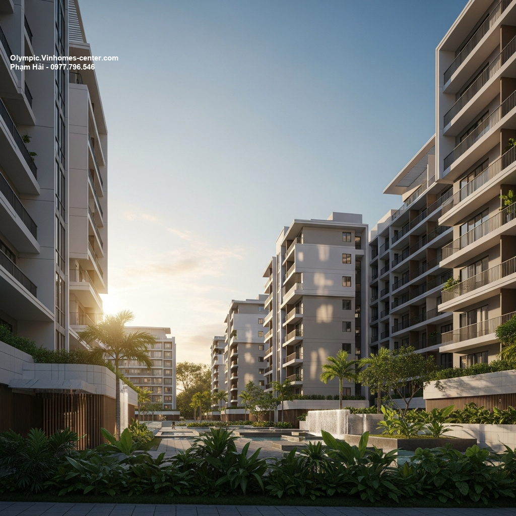 Thiết kế cảnh quan Vinhomes Olympic - hình ảnh minh họa dự án