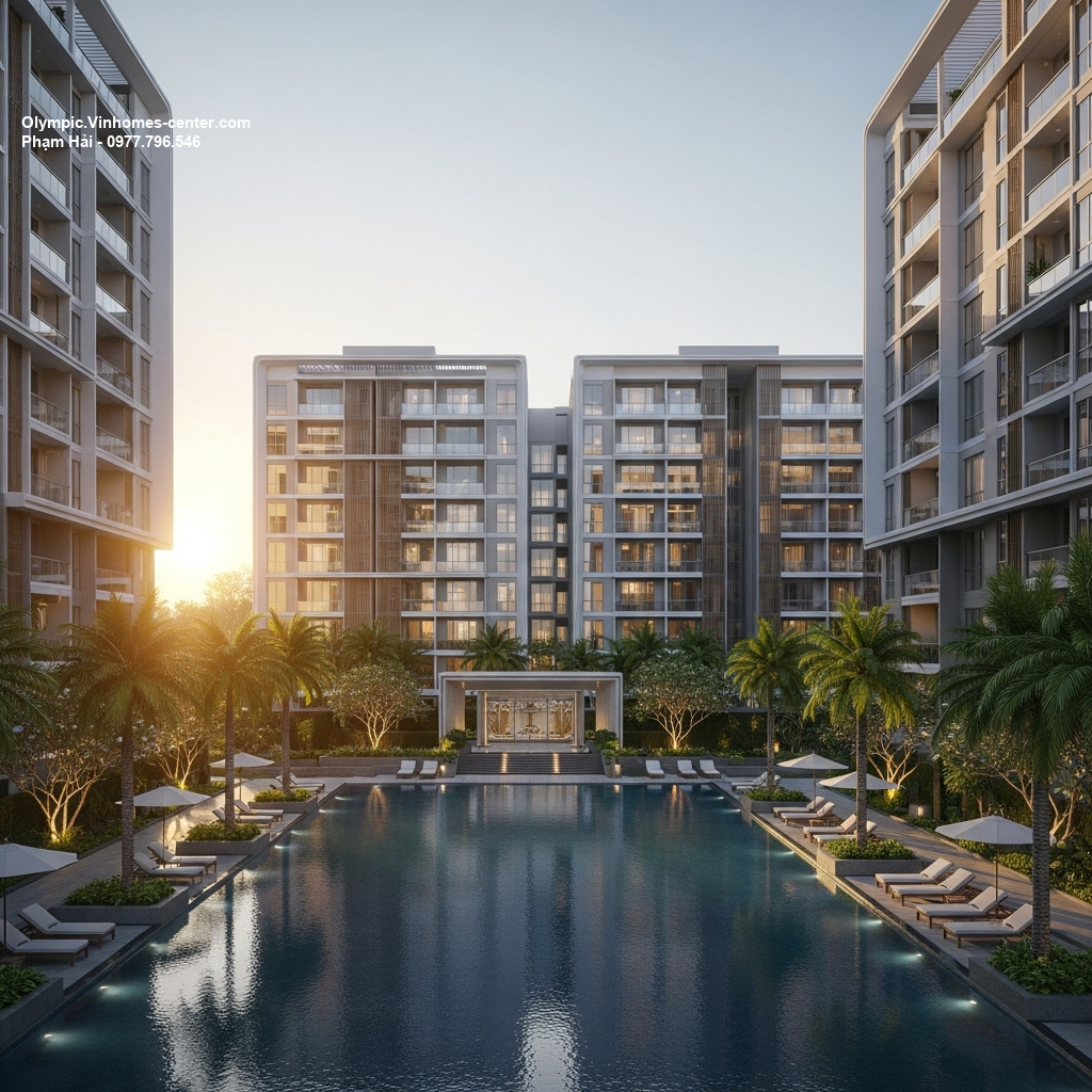 Thiết kế cảnh quan Vinhomes Olympic - hình ảnh minh họa dự án