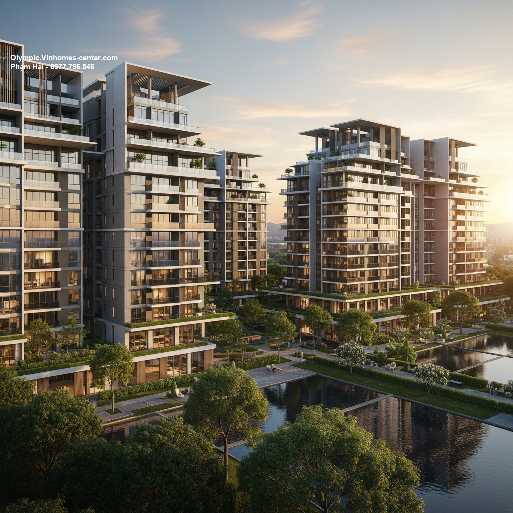 Thiết kế cảnh quan Vinhomes Olympic - hình ảnh minh họa dự án