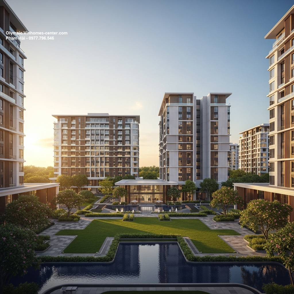 Thiết kế cảnh quan Vinhomes Olympic - hình ảnh minh họa dự án