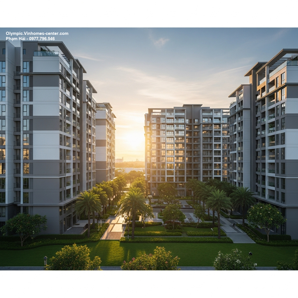 Thiết kế kiến trúc Vinhomes Olympic - hình ảnh minh họa dự án