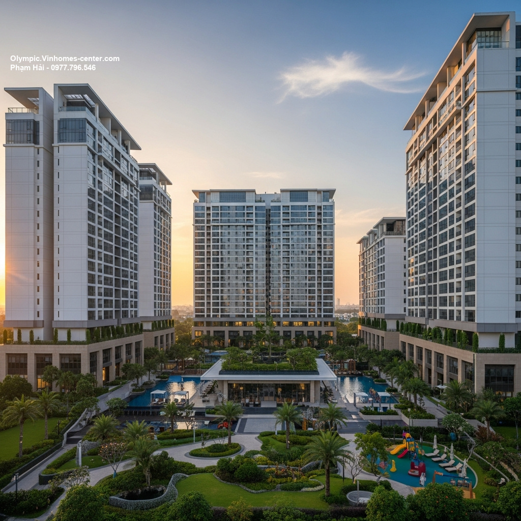 Hồ điều hòa Vinhomes Olympic - hình ảnh minh họa dự án