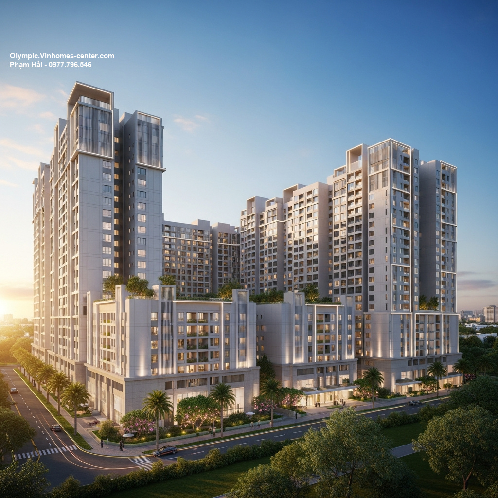 Mặt bằng thiết kế Vinhomes Olympic - hình ảnh minh họa dự án