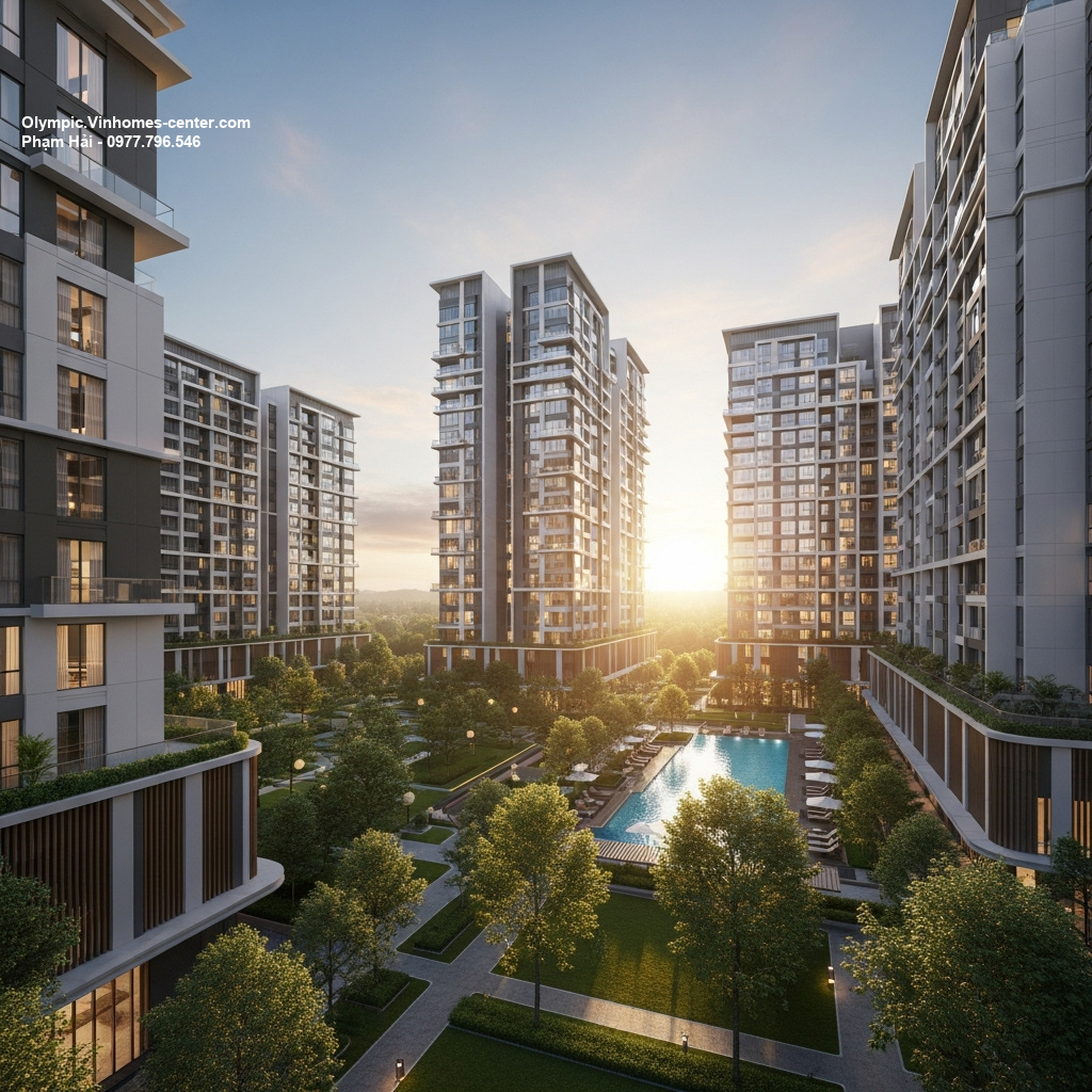 Môi trường sống tại Vinhomes Olympic - hình ảnh minh họa dự án