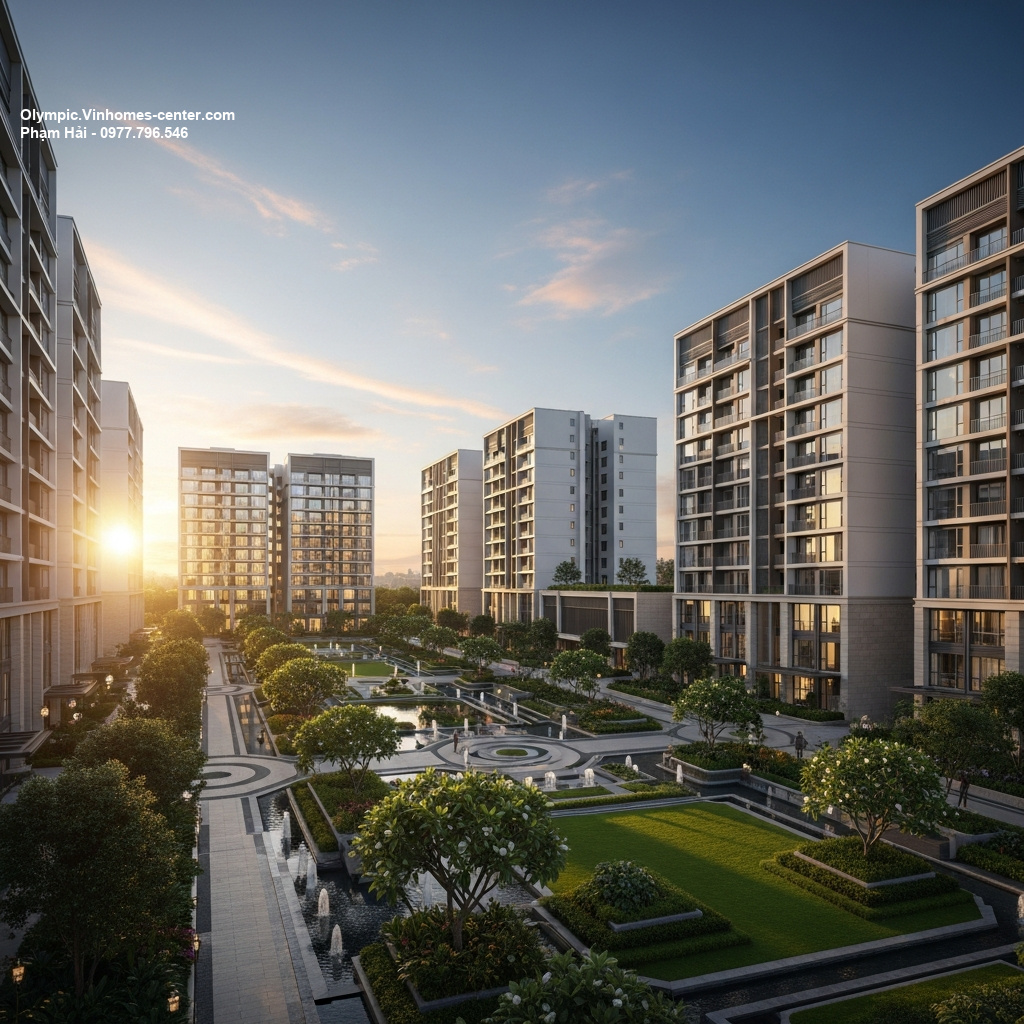 Phân khu A B C Vinhomes Olympic - hình ảnh minh họa dự án