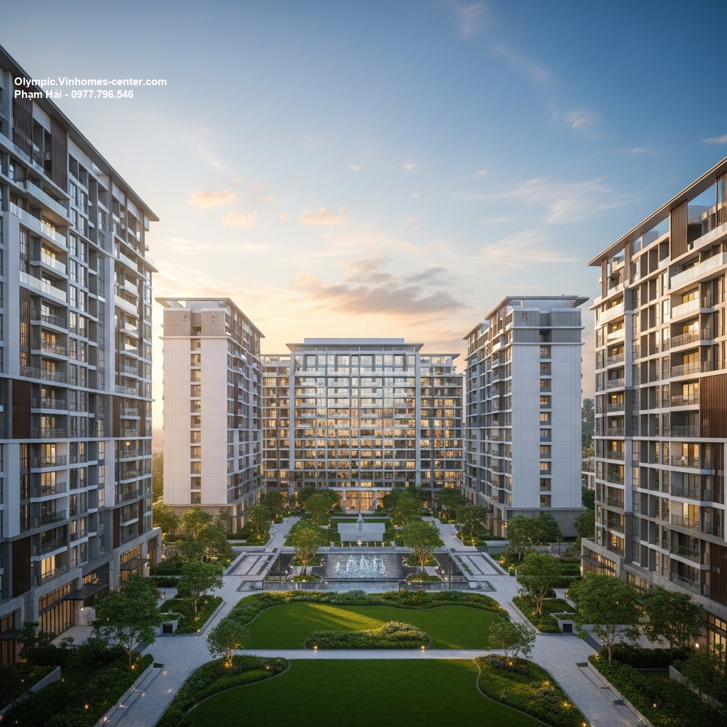 Phân khu A B C Vinhomes Olympic - hình ảnh minh họa dự án
