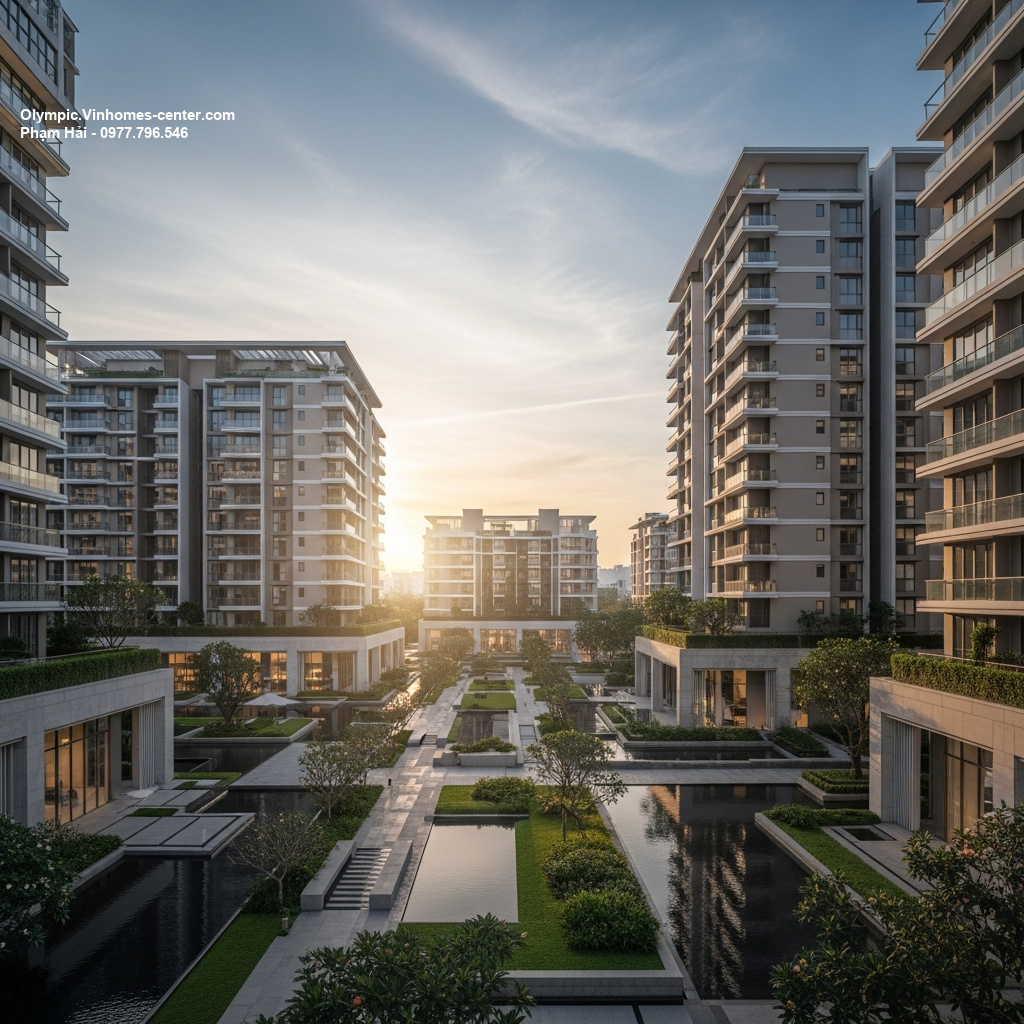 Phong thủy Vinhomes Olympic - hình ảnh minh họa dự án