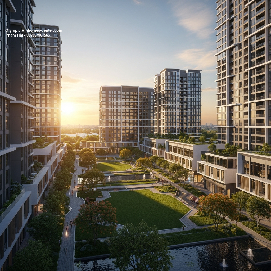 Quy hoạch phân khu Vinhomes Olympic - hình ảnh minh họa dự án