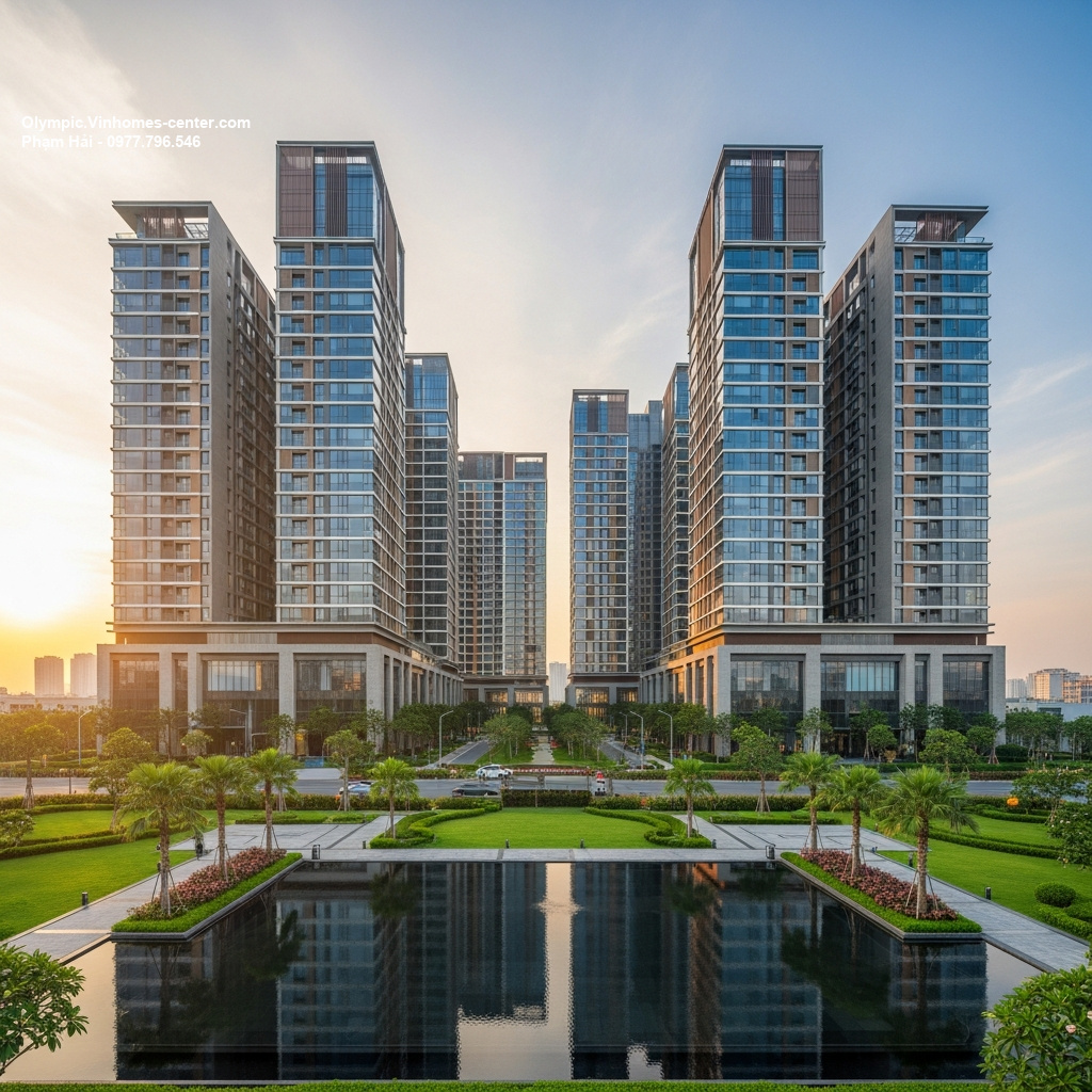 Thiết kế cảnh quan Vinhomes Olympic - hình ảnh minh họa dự án